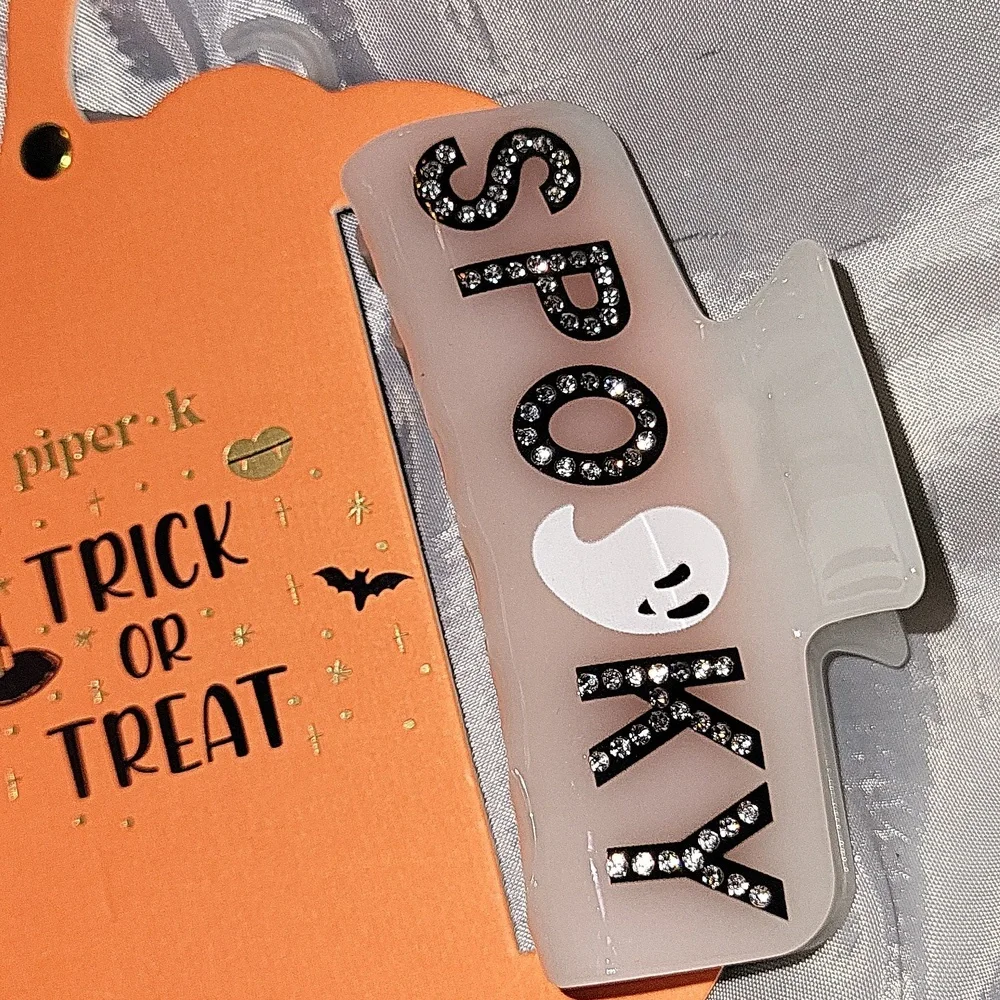 Piper K Halloween Hair Clips Set Spooky Web